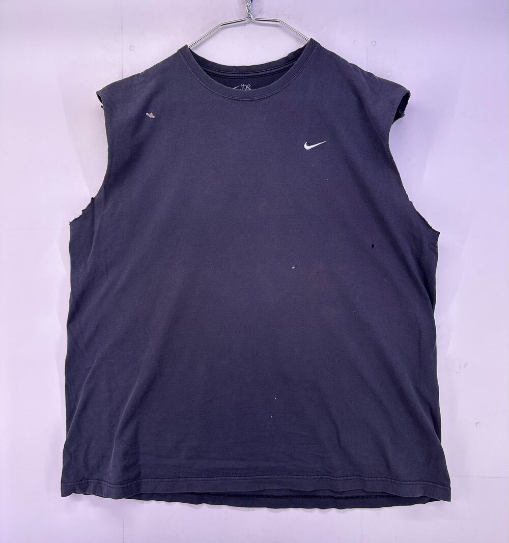 Nike The Athletic Dep Black Cut Off Tank Top Size 2XL